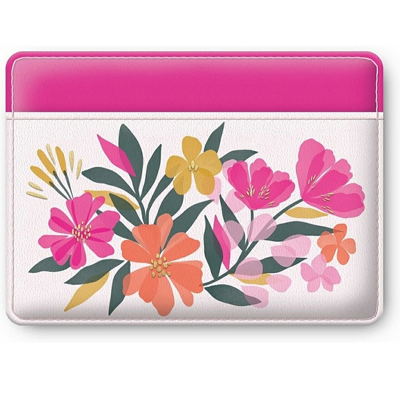 Lady Jayne Sunlit Garden Multicolor Floral Vegan Leather Credit Card Wallet NWT - Picture 3 of 8